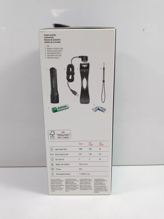 LATARKA LEDLENSER P7R LED PORĘCZNA IP54 AKUMULATOR