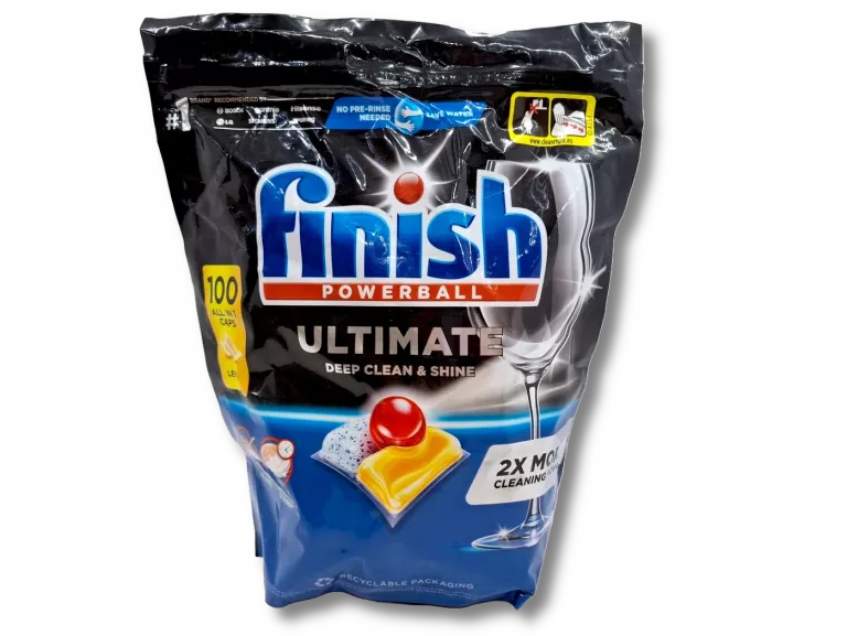 FINISH KAPSUŁKI DO ZMYWAREK ULTIMATE CYTRYNOWE, 100 SZT