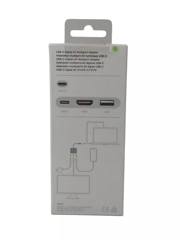 APPLE WIELOPORTOWA PRZEJŚCIÓWKA Z USB-C NA CYFROWE AV MUF82ZM/A