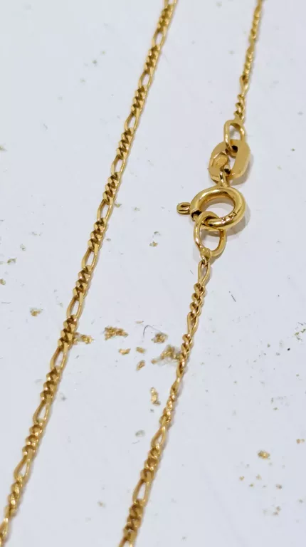 KRÓTKI ZŁOTY ŁAŃCUSZEK 585 1,23G 39,5 CM