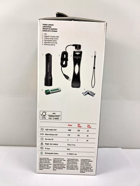 LATARKA LEDLENSER P7R LED PORĘCZNA IP54 AKUMULATOR