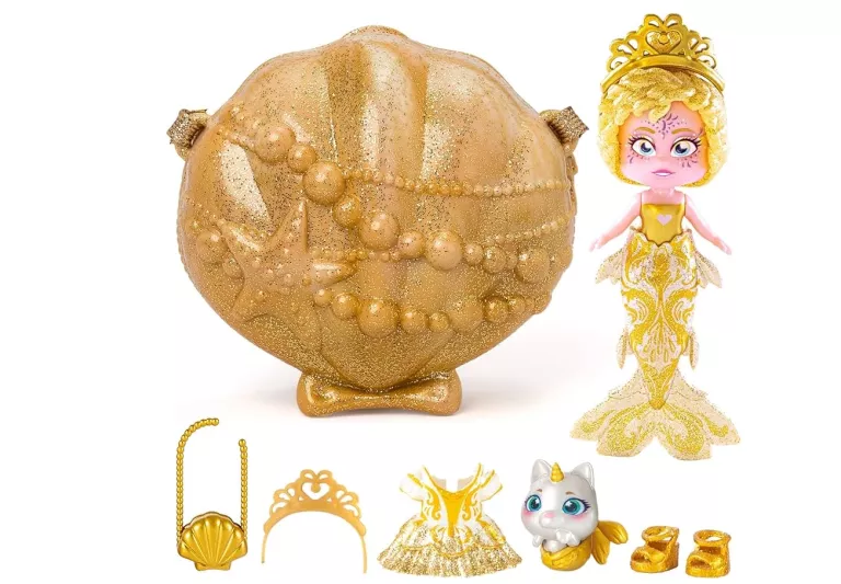 SYRENA ZŁOTA JEWEL KOOKYLOOS MERMAID - ZŁOTY - LALECZKA SYRENA