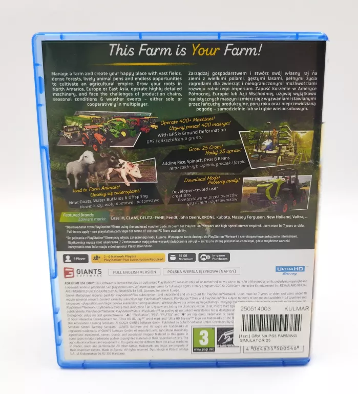 GRA NA PS5 FARMING SIMULATOR 25