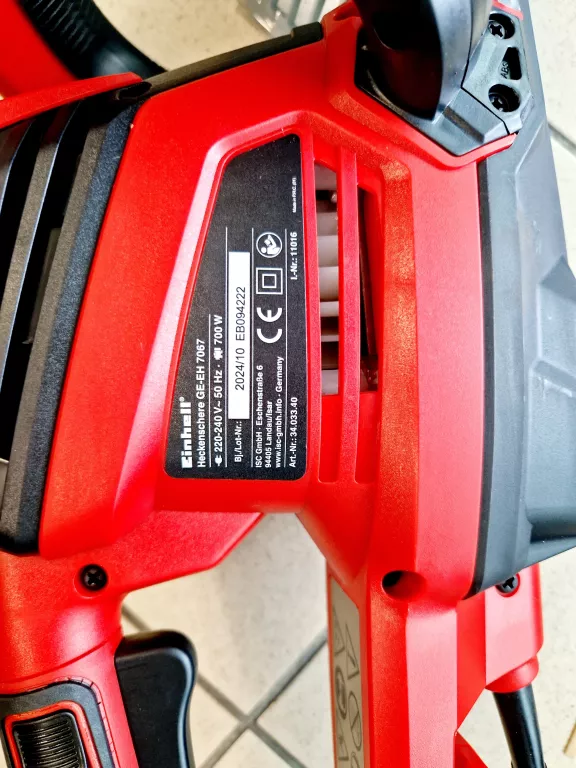 EINHELL ELEKTRYCZNE NOŻYCE DO ŻYWOPŁOTU GE-EH 7067 3403340