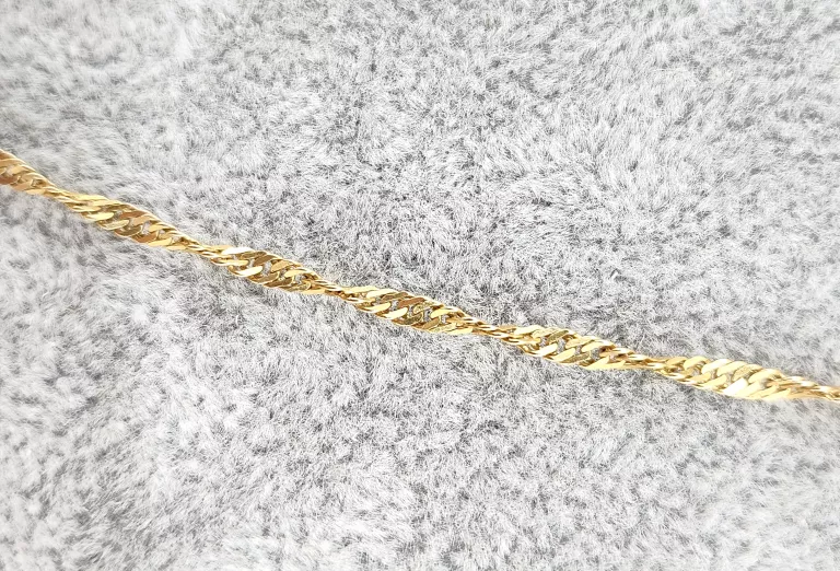 PIĘKNY ZŁOTY ŁAŃCUSZEK 3,35G 585 50CM