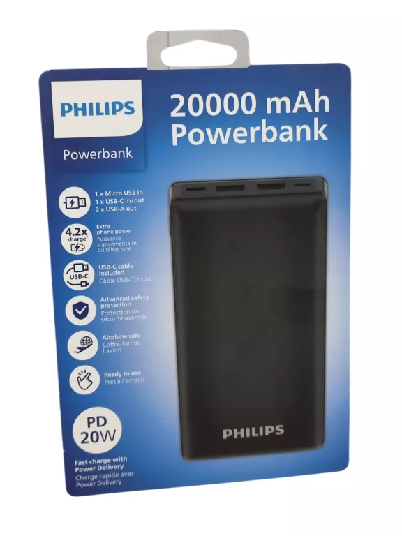 POWERBANK PHILIPS 20000 MAH DLP7721C