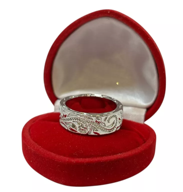 PIĘKNA, POSREBRZANA OBRĄCZKA 7,8G/P.925/R.: 17