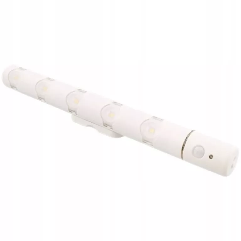 LAMPA DO SZAFY NA MAGNES 5 DIOD LED ZAS. BATERYJNE BIAŁA
