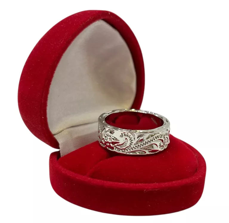 PIĘKNA, POSREBRZANA OBRĄCZKA 7,8G/P.925/R.: 17