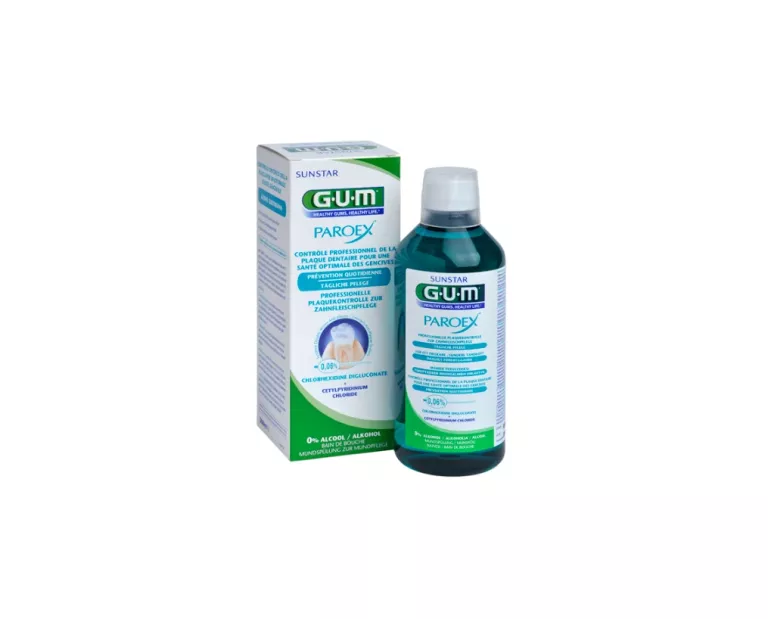 PAROEX SUNSTAR GUM PŁUKANKA ANTYSEPTYCZNA 0,06% CHLORHEKSYDYNA, 500 ML