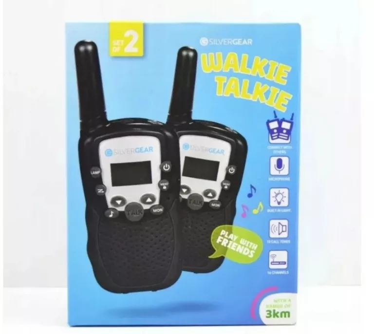 WALKIE TALKIE KRÓTKOFALÓWKA CZARNA