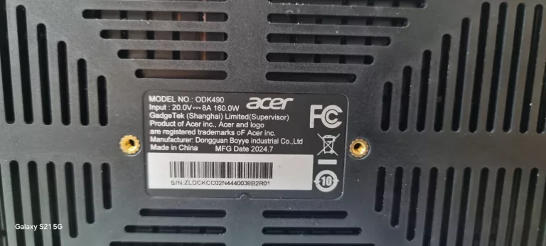 STACJA DOKUJĄCA ACER 16 W 1 - ODK490 DLA MACBOOK PRO/AIR, LAPTOPÓW 40GBPS