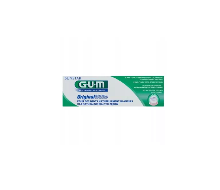 SUNSTAR GUM ORIGINAL WHITE, PASTA DO ZĘBÓW, 75 ML