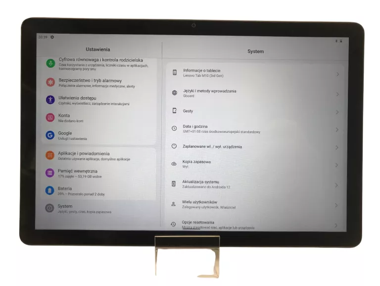 TABLET LENOVO TAB M10 3 GENERACJI GEN 3 64GB
