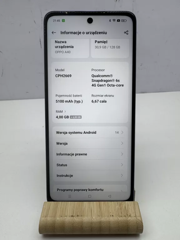 TELEFON OPPO A40 4GB/128GB