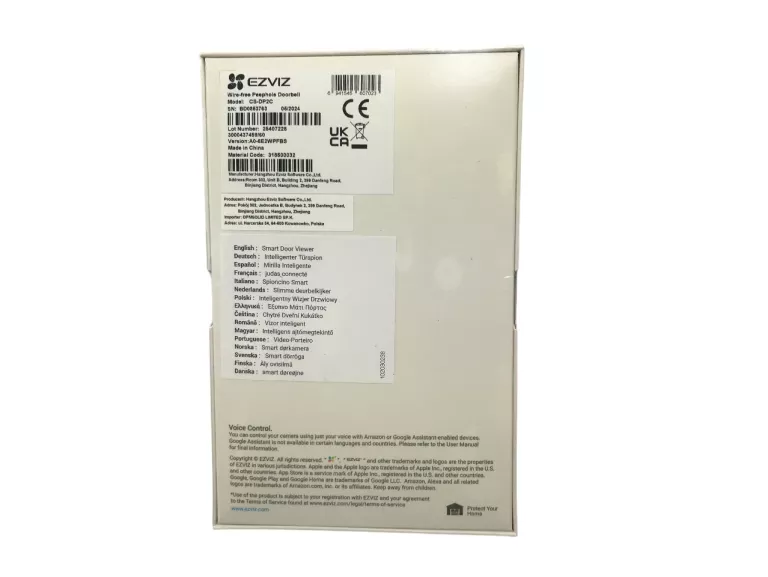 WIZJER Z KAMERA EZVIZ DP2C
