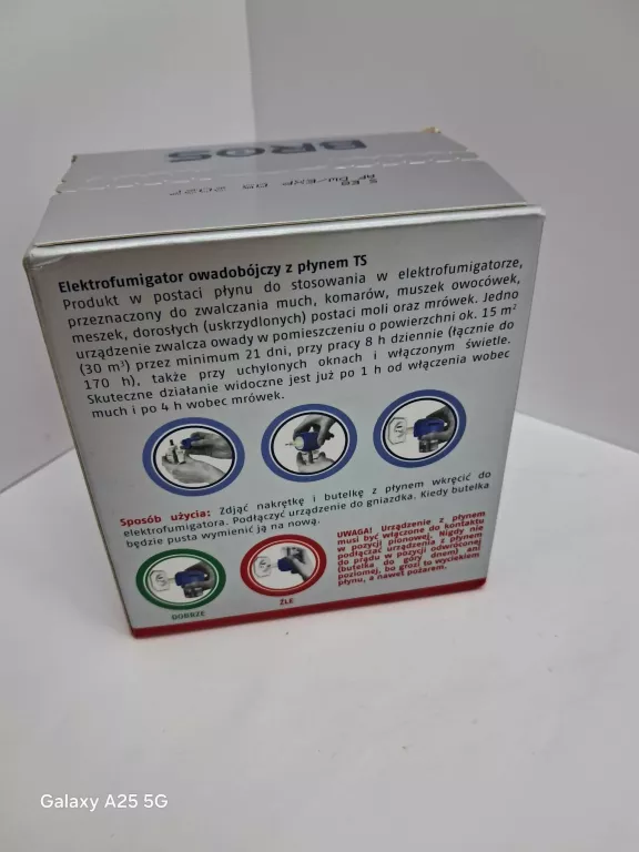 BROS ELLEKTROFUMIGATOR Z PŁYNEM NA KOMARY,MUCHY, MRÓWKI