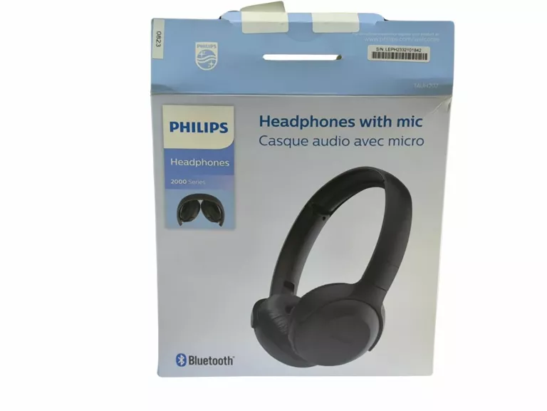 SŁUCHAWKI BEZPRZEWODOWE PHILIPS TAUH202BK/00 BLUETOOTH 4.2 NAUSZNE SKŁADAN