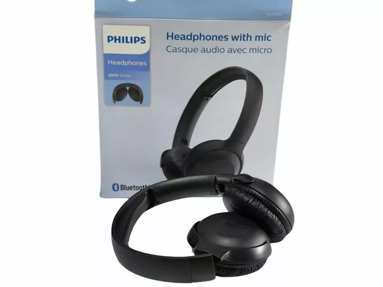 SŁUCHAWKI BEZPRZEWODOWE PHILIPS TAUH202BK/00 BLUETOOTH 4.2 NAUSZNE SKŁADAN