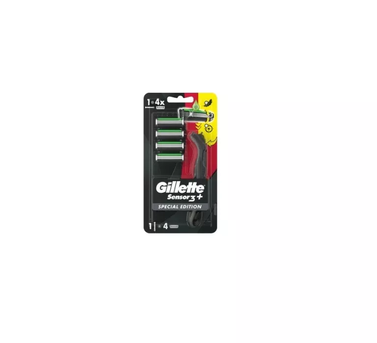 MASZYNKA NA WKŁADY SENSOR 3+ GILLETTE 1 SZT. + 4 OSTRZA EDYCJA SPECJALNA
