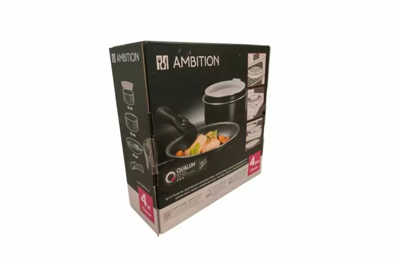 ZESTAW AMBITION CLEVER QUALUM BASIC PATELNIA + 2 RONDLE Z ODŁĄCZANĄ RĄCZKĄ