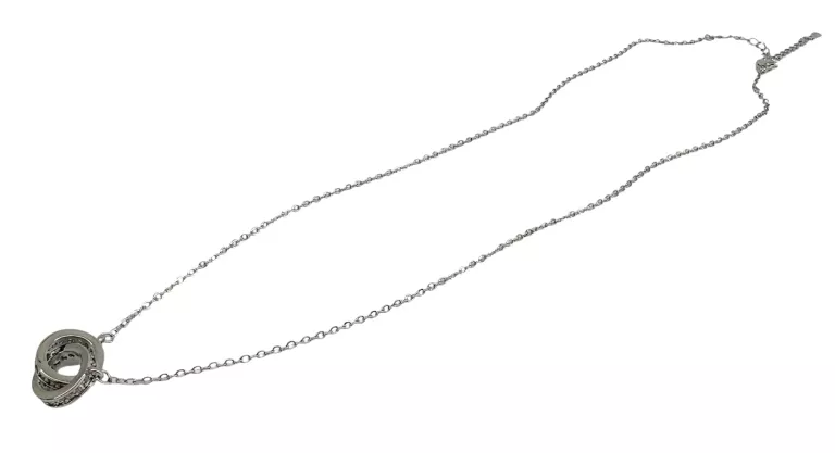 REWELACYJNY SREBRNY ŁAŃCUSZEK Z PRZYWIESZKĄ 2 KÓŁKA 2,92G 925 45CM