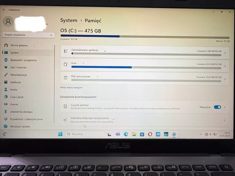 LAPTOP ASUS X409 [I5, 8GB RAM, 512 SSD, W10] KOMPLET DOWÓD ZAKUPU