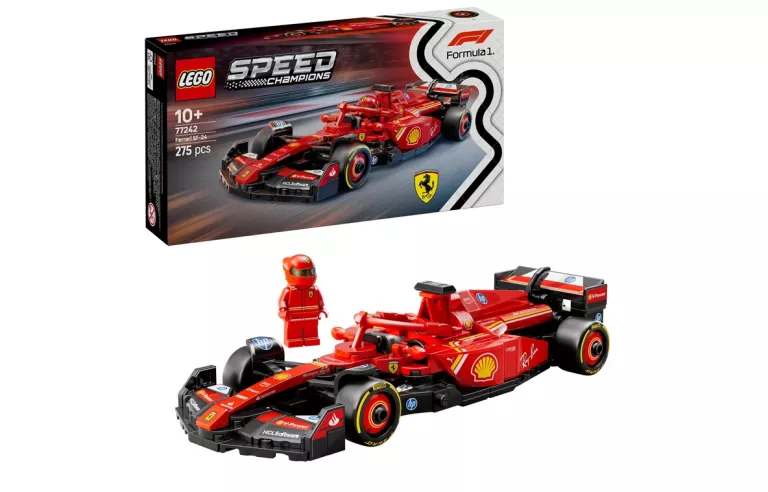 PIĘKNY ZESTAW LEGO 77242 SPEED CHAMPIONS BOLID F1 FERRARI SF-24 STAN IDEAŁ