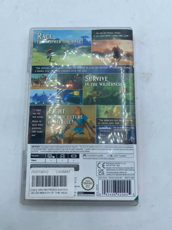 GRA THE LEGEND OF ZELDA: BREATH OF THE WILD NINTENDO SWITCH
