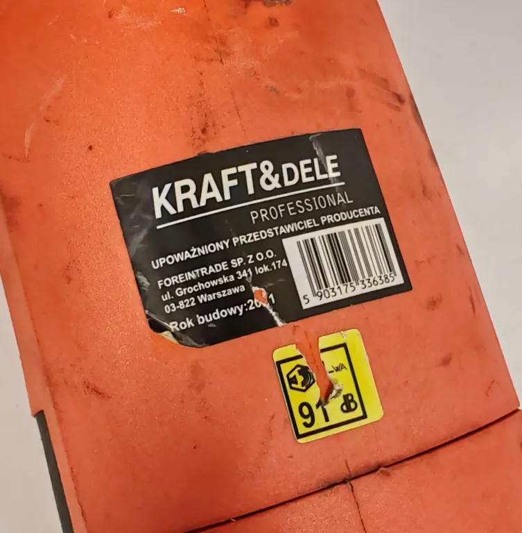 SZLIFIERKA KĄTOWA KRAFT&DELE KD1725 23MM 2900W 230V