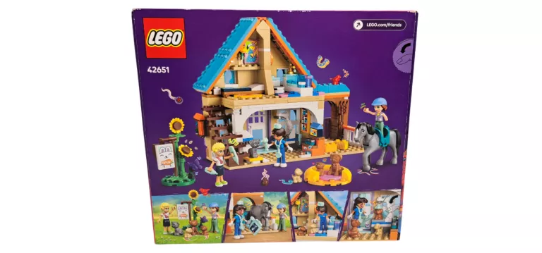 LEGO FRIENDS 42651 KOŃ I LECZNICA DLA ZWIERZĄT WETERYNARZ ZWIERZĘTA STAJNI