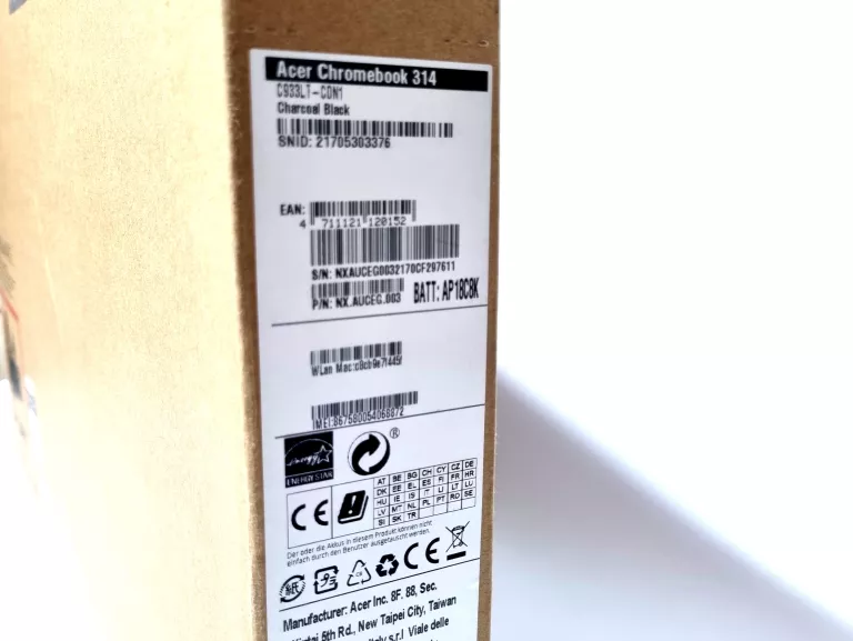 ACER CHROMEBOOK 314 LTE C933LT CELERON N4120/RAM: 8GB/EMMC:128GB/CHROME OS