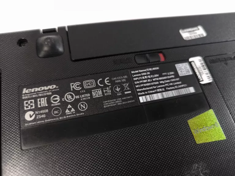 LAPTOP LENOVO G50-30, ZASILACZ