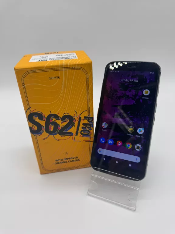 TELEFON CAT S62 PRO 128/6 GB + PUDEŁKO KAMERA TERMOWIZYJNA