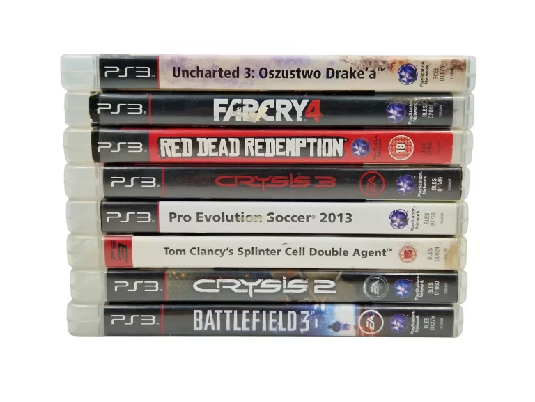 KONSOLA SONY PLAYSTATION 3 (PS3) SUPER SLIM CECH-4004A 12 GB + PAD/8 GIER