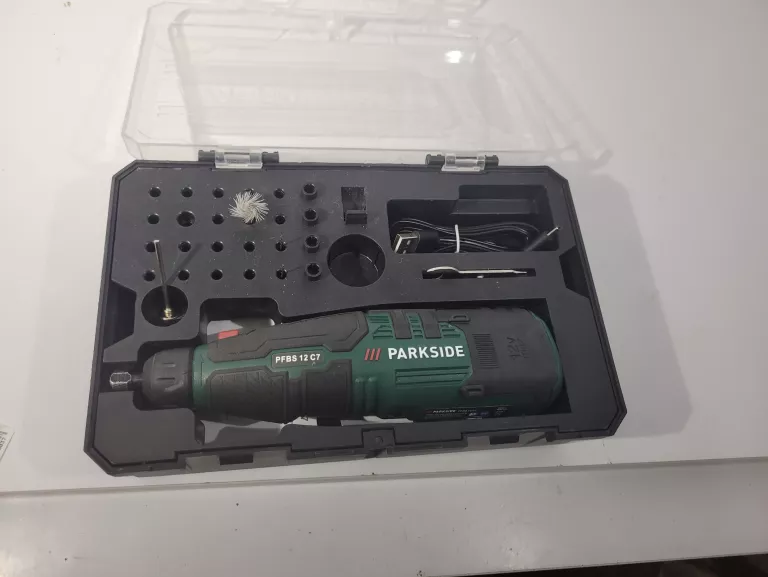 PARKSIDE PFBS 12 C7 SZLIFIERKA PALCOWA BRAK KOŃCÓWEK