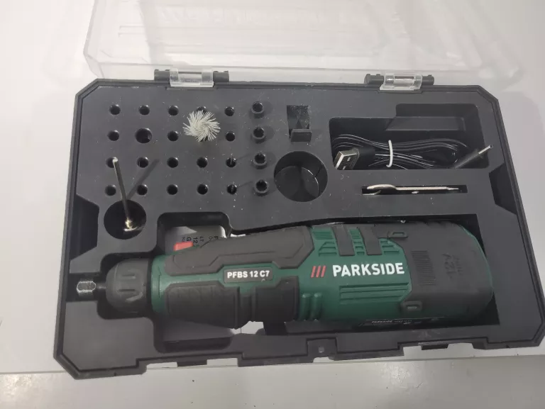 PARKSIDE PFBS 12 C7 SZLIFIERKA PALCOWA BRAK KOŃCÓWEK