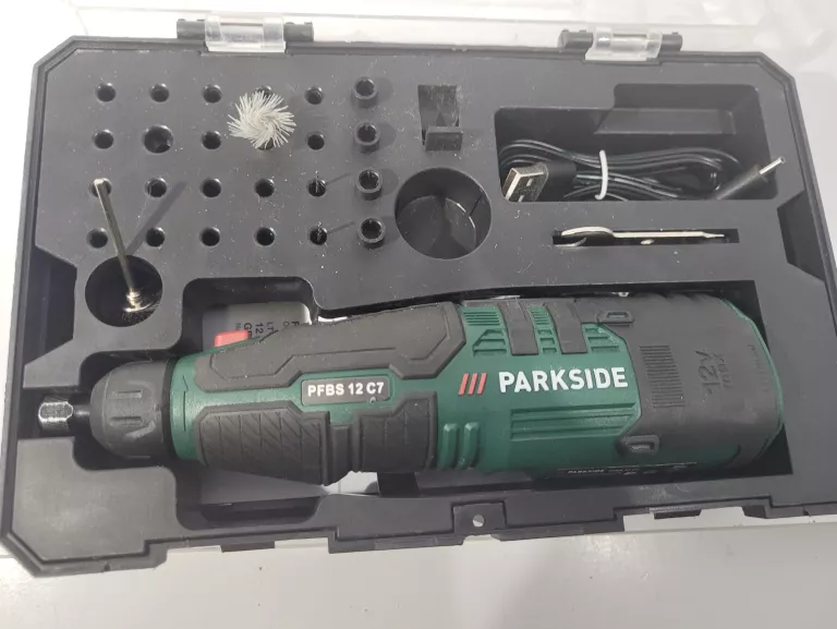 PARKSIDE PFBS 12 C7 SZLIFIERKA PALCOWA BRAK KOŃCÓWEK