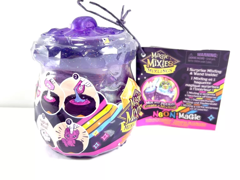 NEON MAGIC MIXIES MAGICZNY KOCIOŁEK FIGURKA NIESPODZIANKA RÓŻDŻKA