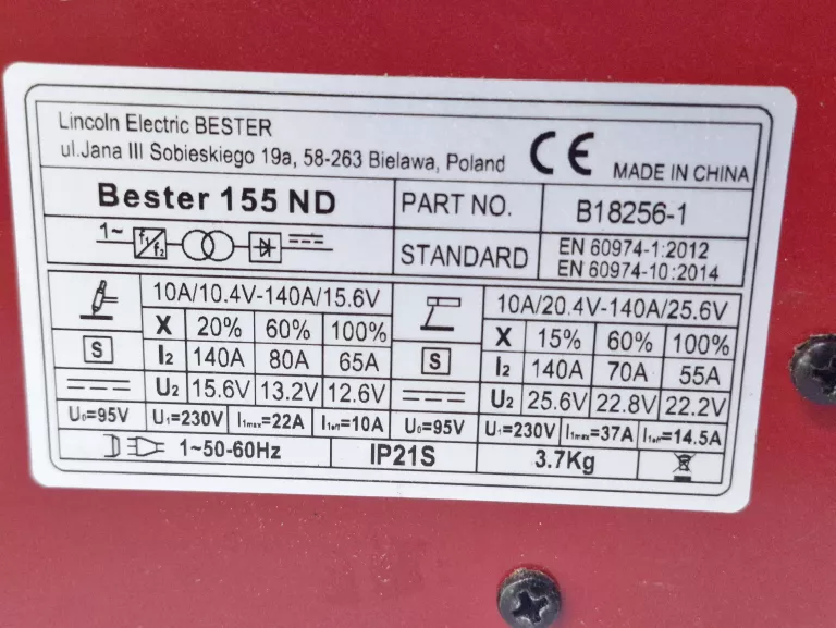 SPAWARKA INWERTOROWA BESTER 155 ND