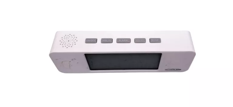RADIO BUDZIK ZEGAR TECH ALARM BIAŁY