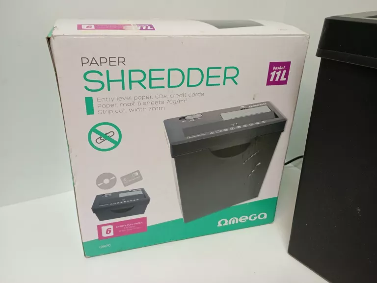 NISZCZARKA DO PAPIERU OMEGA SHREDDER