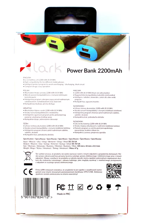 powerbank-lark-energy-drink-2200-mah-czarny-pojemnosc-akumulatora-2200
