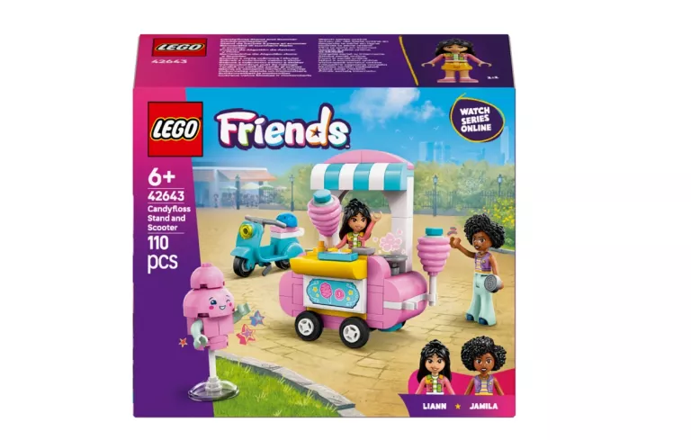 LEGO FRIENDS 42643 STOISKO Z WATĄ CUKROWĄ I SKUTER