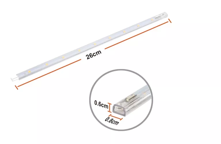 DA LIGHT LAMPA PODSZAFKOWA LED Z PRZEŁĄCZNIKIEM, 8,5 W, 760 LM, 3000 K,