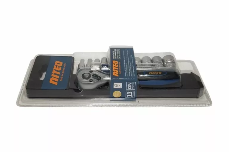 GRZECHOTKA 1/4” Z ZESTAWEM NASADEK NITEO POJM240414