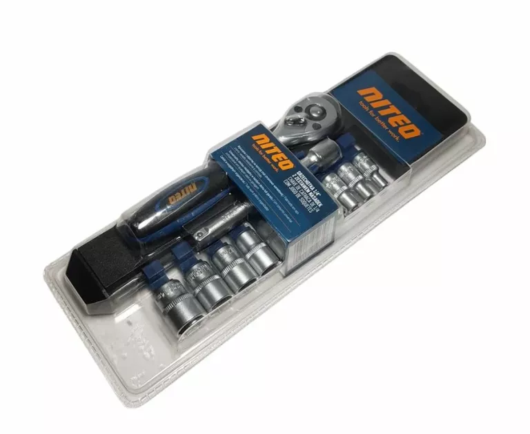 GRZECHOTKA 1/4” Z ZESTAWEM NASADEK NITEO POJM240414