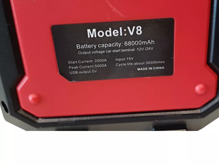 URZĄDZENIE ROZRUCHOWE BOOSTER POWERBANK 12V/24V