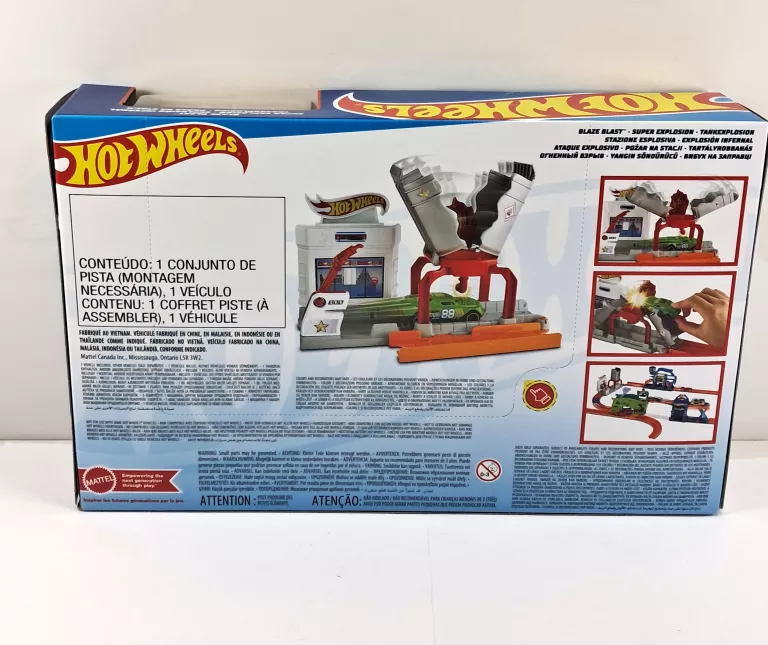 TOR SAMOCHODOWY HOT WHEELS POŻAR NA STACJI FJN36