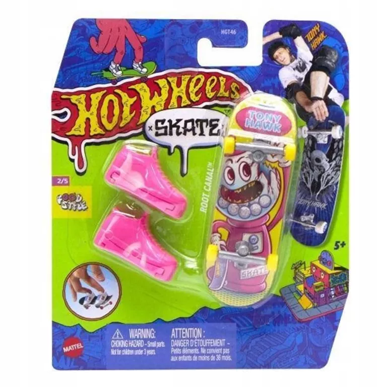 HOT WHEELS SKATE FINGERSKATE TONY HAWK DESKOROLKA ROOT CANAL +BUTY